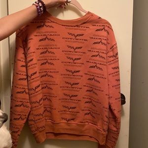 Orange corvette sweater